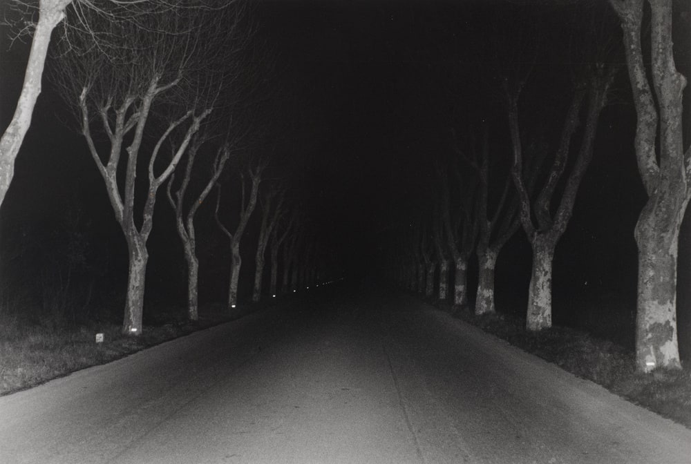 Route de nuit vers l'Italie