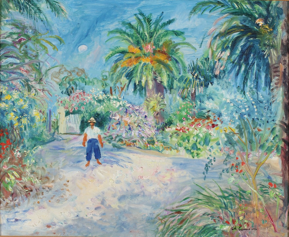 Jardin, villa à Saint-Tropez