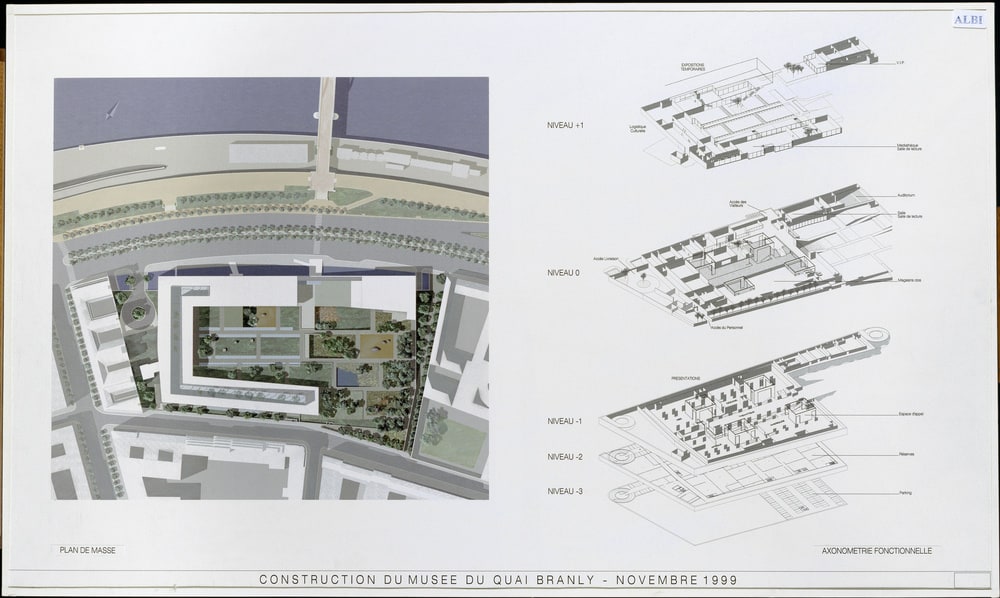 Plan masse et axonométrie fonctionnelle