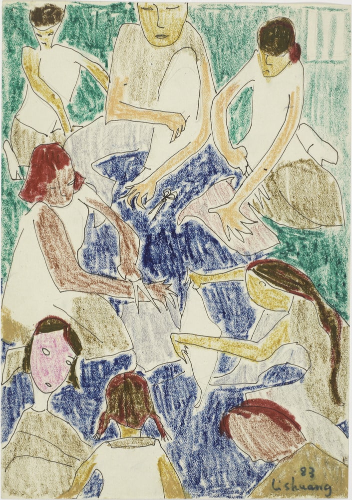 Les prisonnières de Liang Xiang à l'atelier