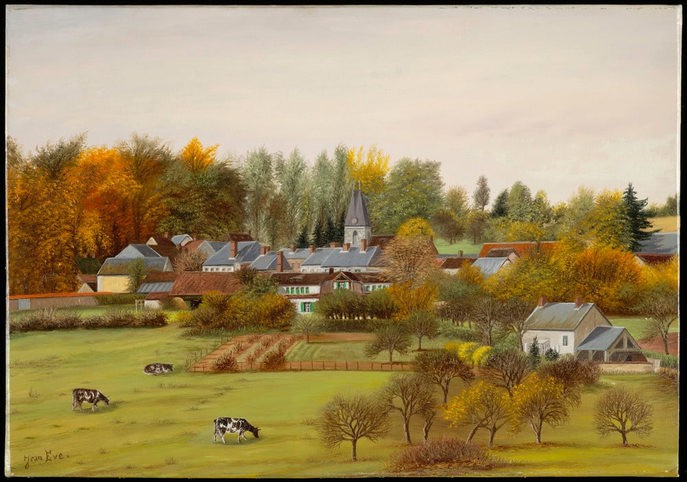 Paysage d'automne en Normandie