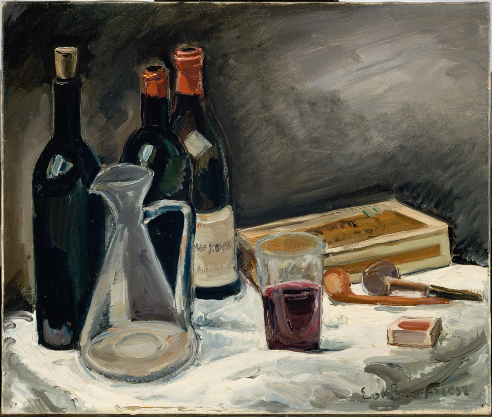 Nature morte au verre de vin