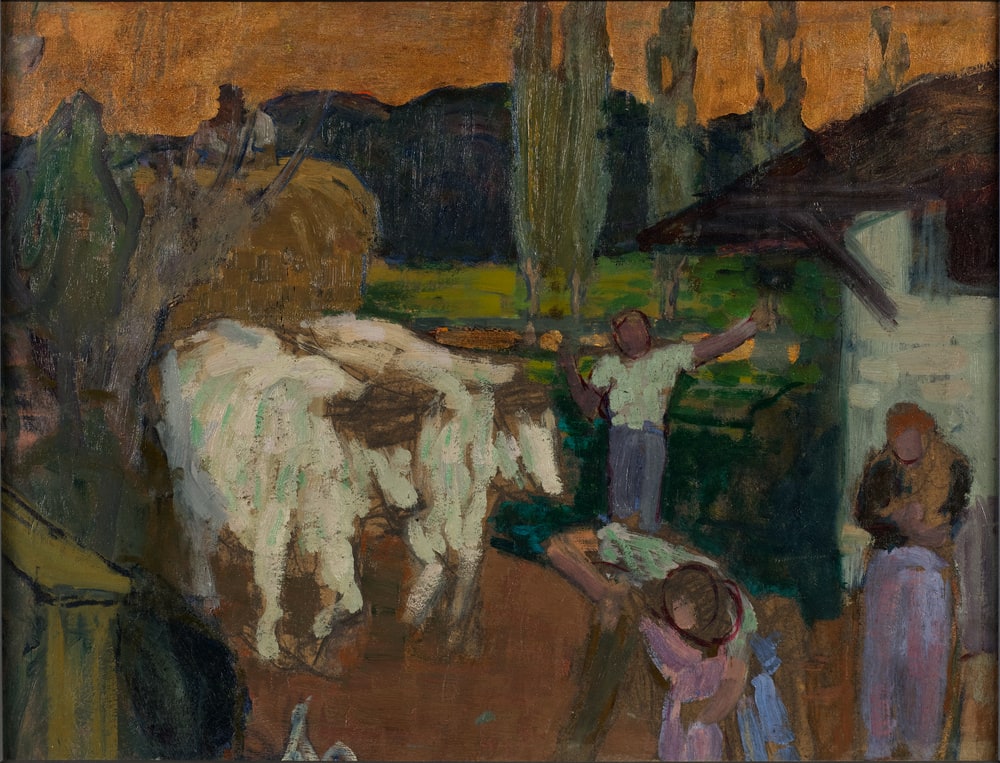Les Boeufs au retour de moisson
