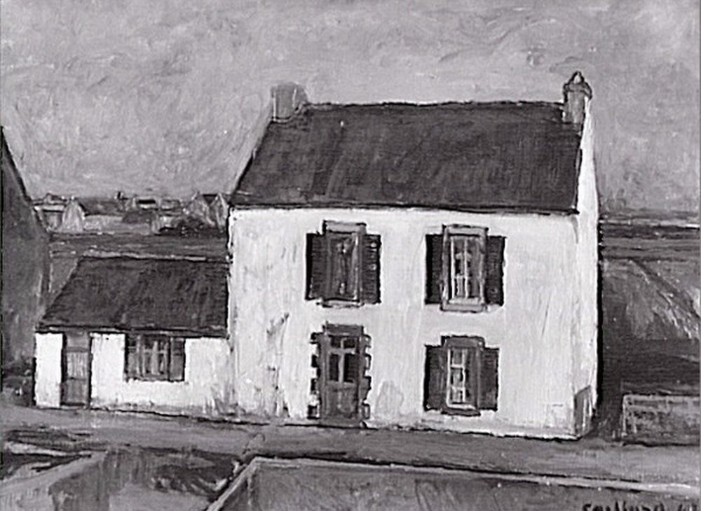 La Maison blanche à Saint-Guénolé