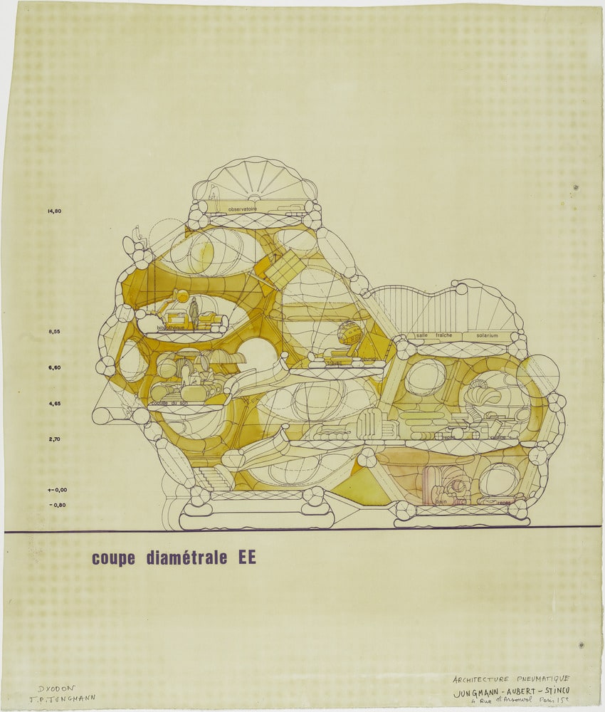 Coupe diamétrale EE