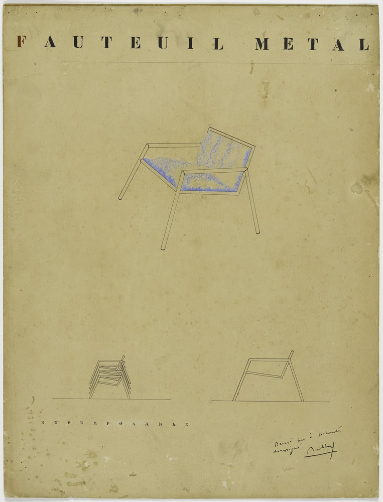 Fauteuil en métal
