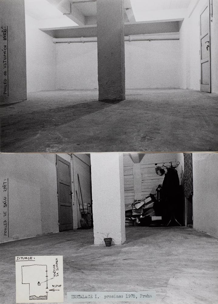 Instalace 1, prosinec 1978, Praha
(Installation 1, décembre 1978, Prague)
