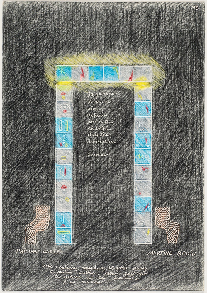 Dessin préparatoire de la triennale de Milan