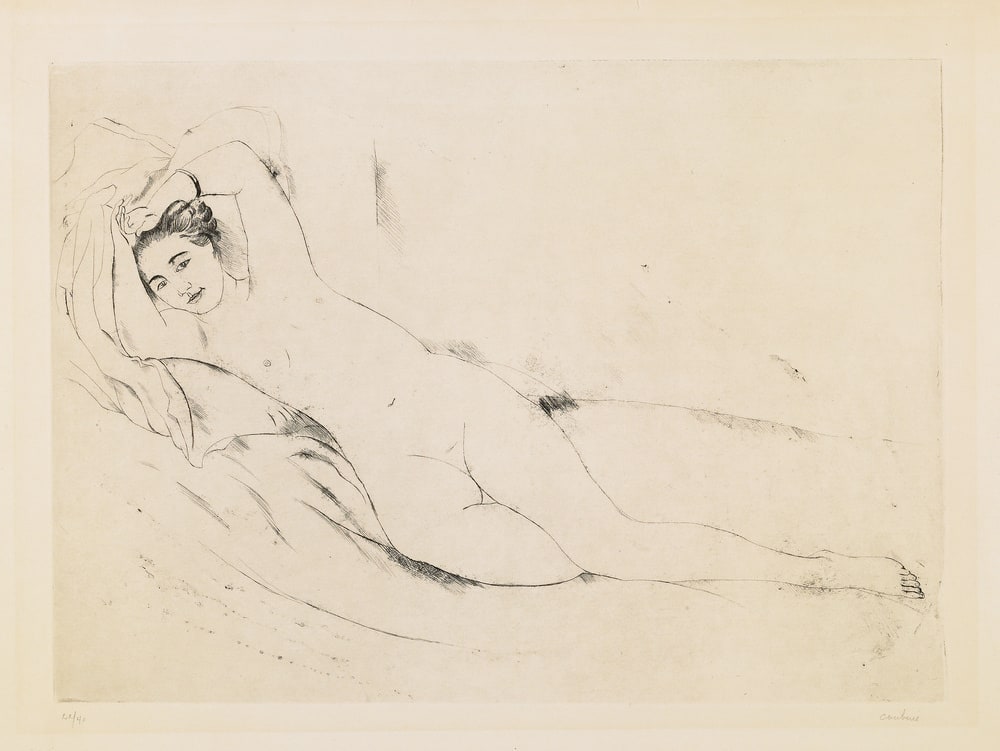 Femme nue étendue