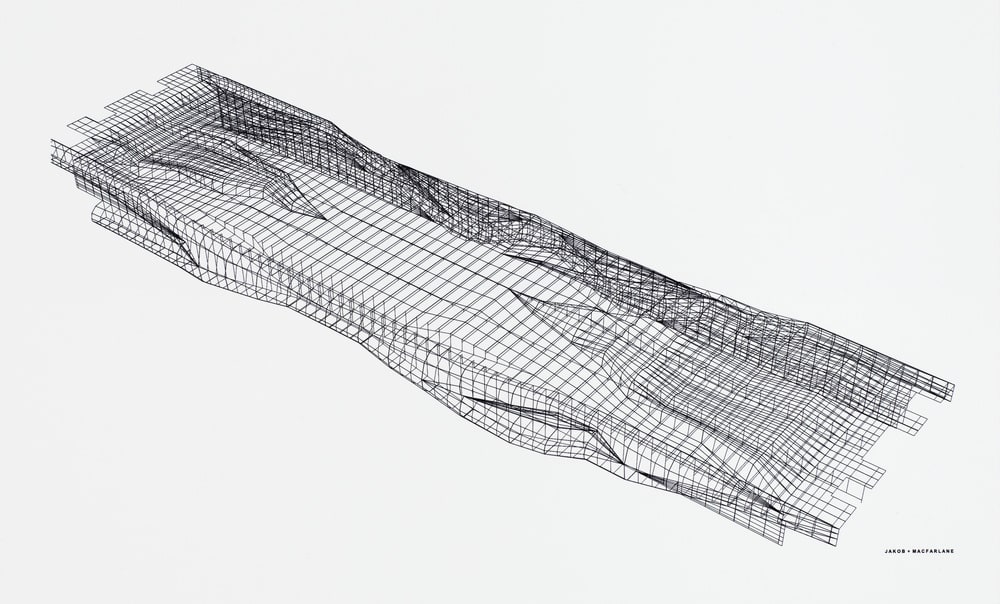 Représentation filaire de la structure