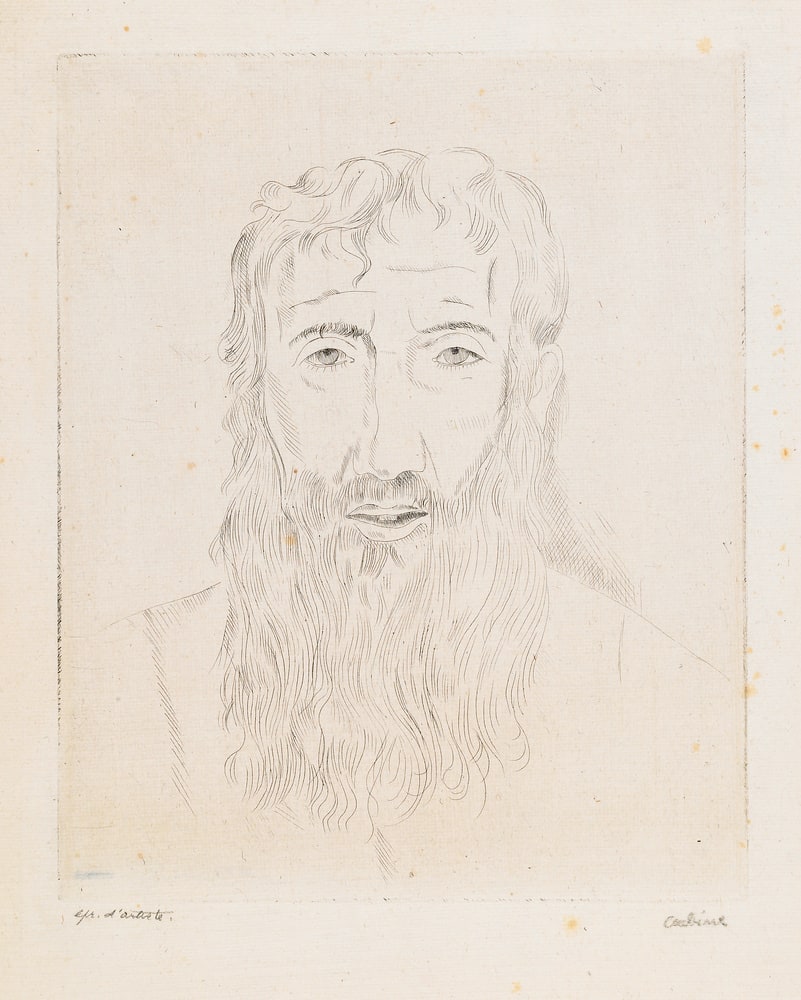 Portrait d'homme barbu