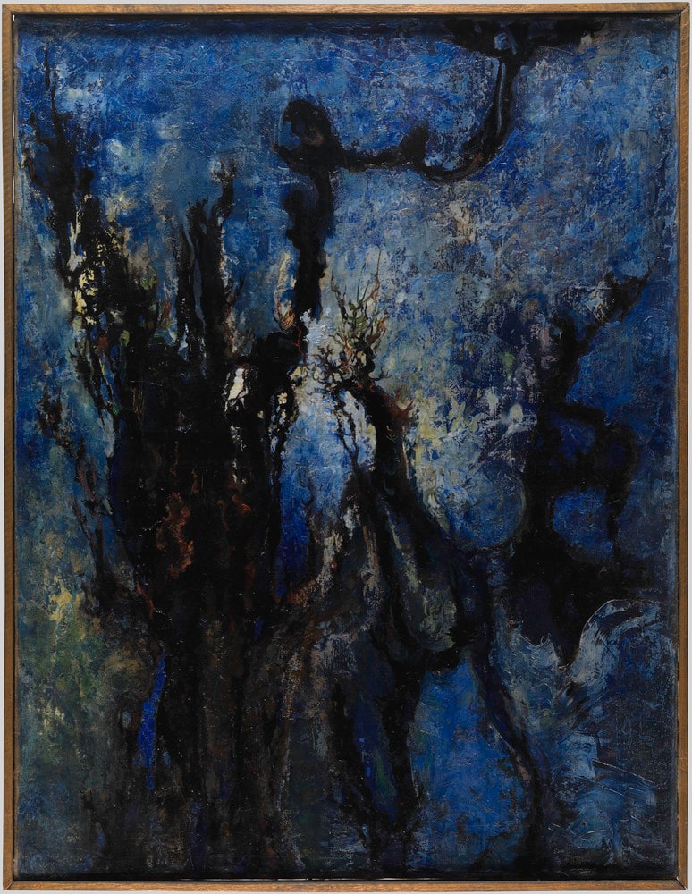 Paysage bleu
