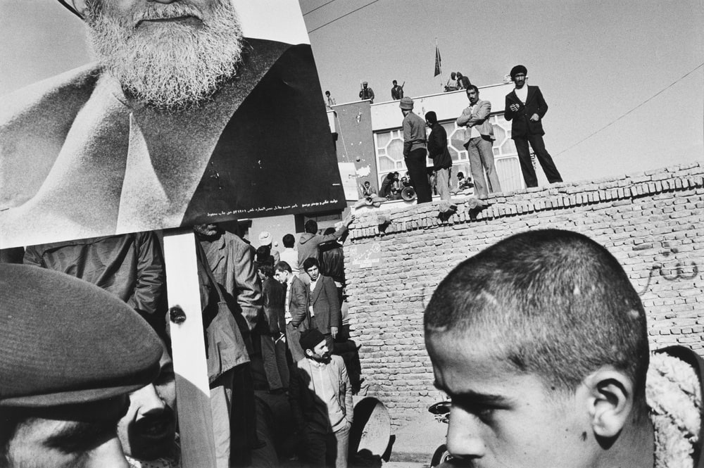 Manifestation en faveur de l'ayatollah Shariat-Madari, Tabriz, Iran