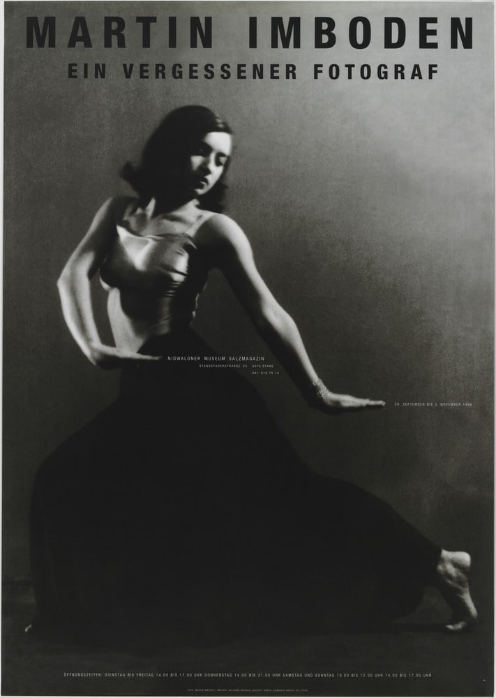 Affiche Martin Imboden a forgotten photographer (born : 1893 - 1935)
(Martin Imboden. Un photographe oublié (né : 1893 - 1935))