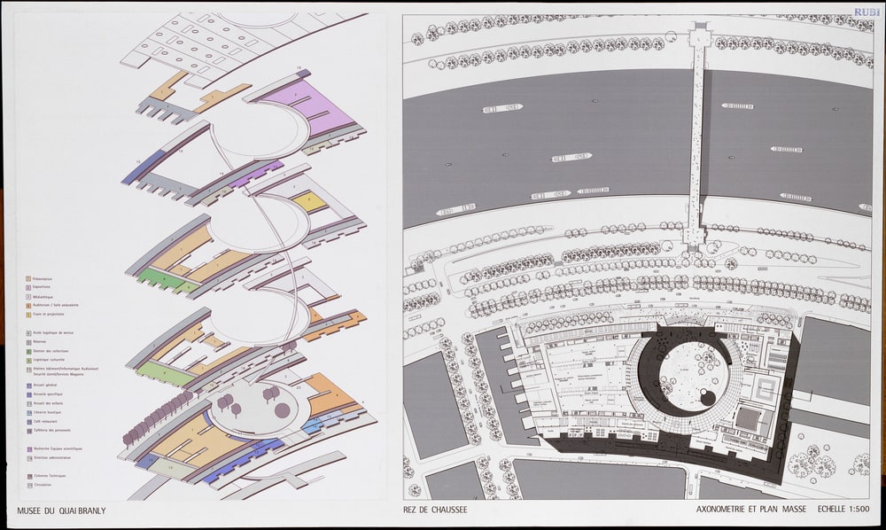 Plan masse et axonométrie fonctionnelle