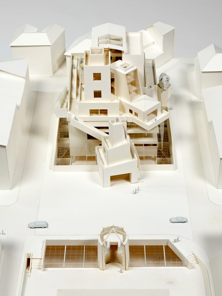 Carré d'art, projet pour le concours pour la Médiathèque et le Centre d'art contemporain, Nîmes