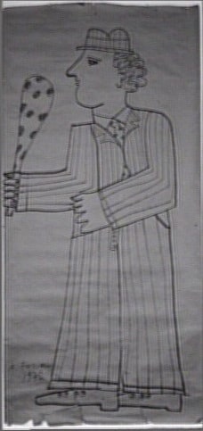 Homme à la massue