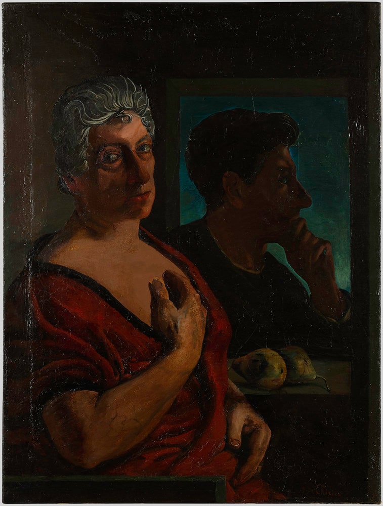Ritratto dell'artista con la madre
(Portrait de l'artiste avec sa mère)
