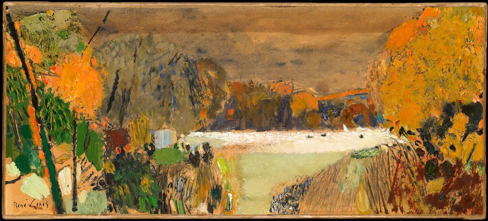 Automne, bord de rivière