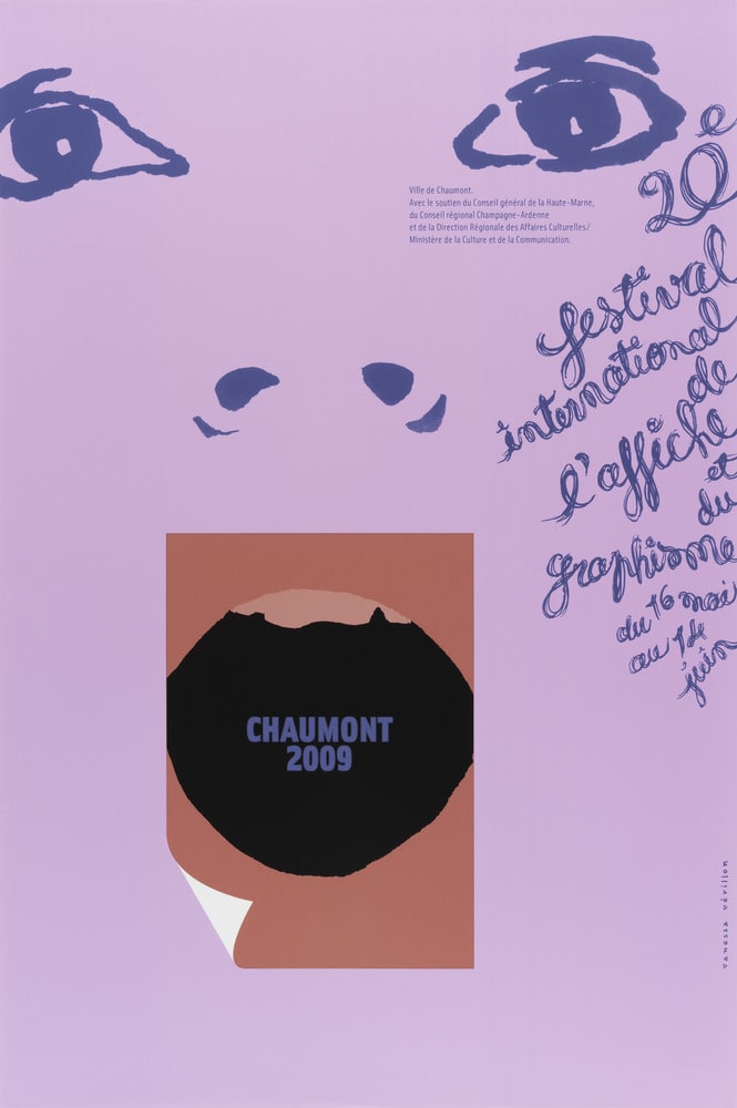 Affiche 20ème festival international de l'affiche et du graphisme de Chaumont 16 mai - 14 juin 2009. Affiche Portrait