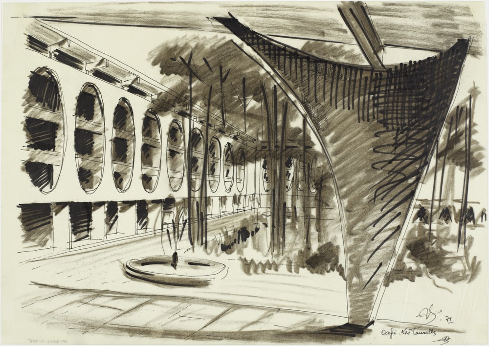 Etude de la cour intérieure, OCEFI, Les Tourelles