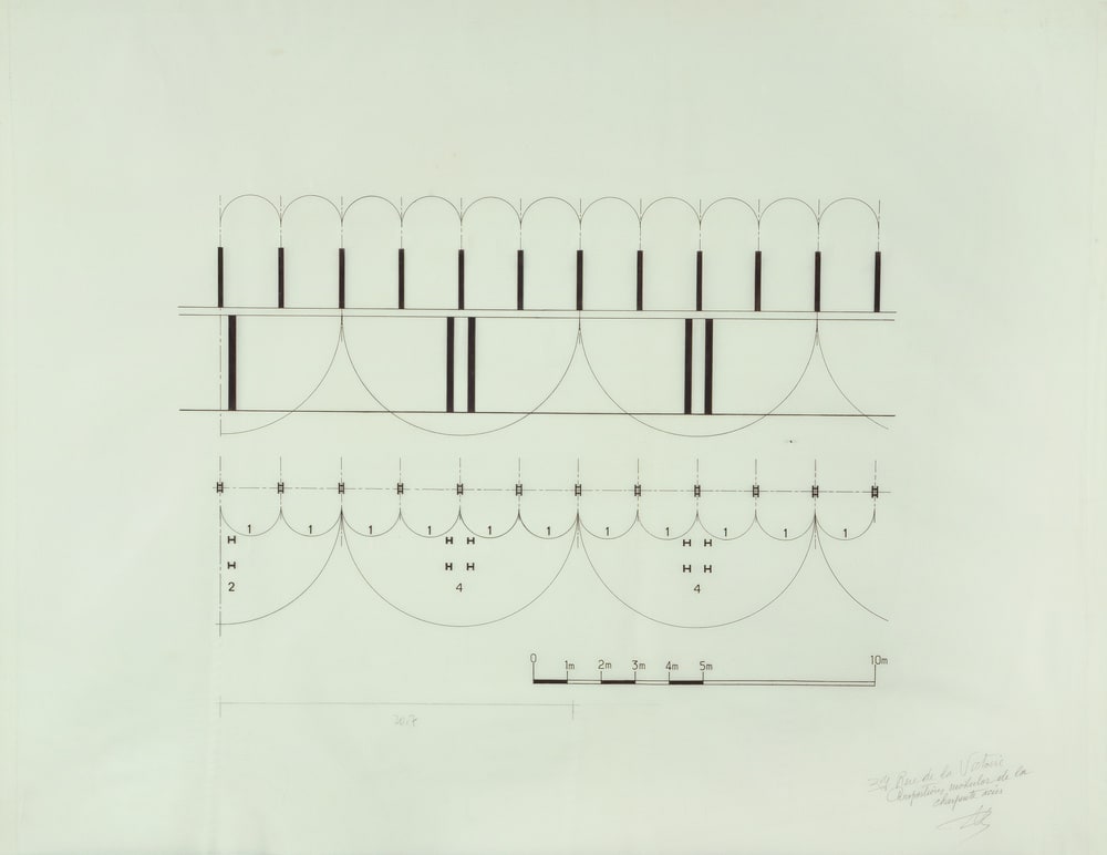 Proportion modulor de la charpente acier