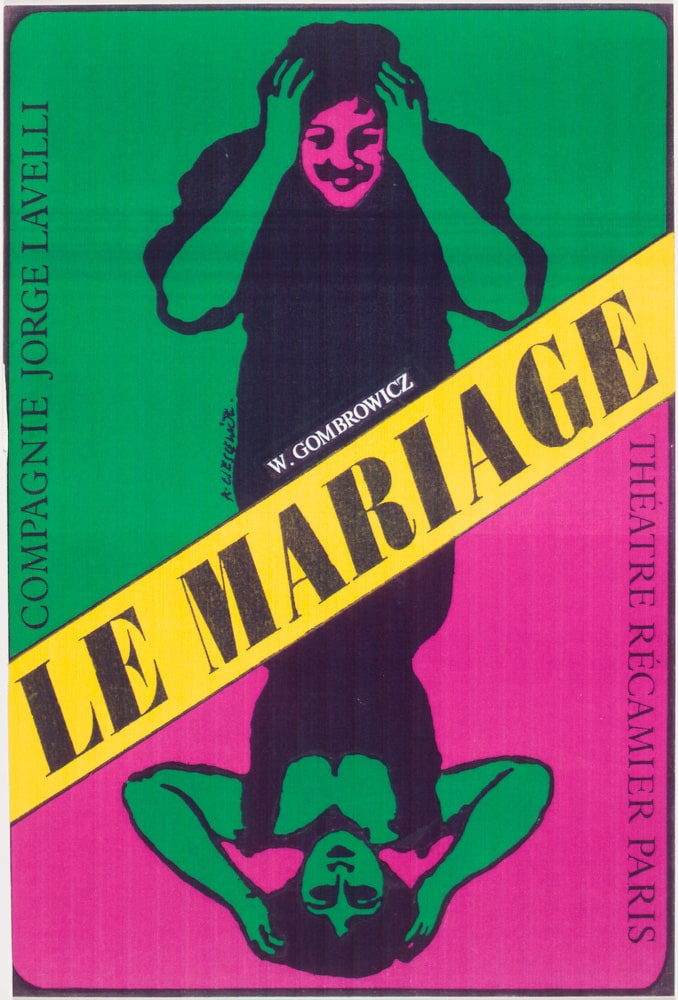 Affiche Le Mariage W. Gombrowicz