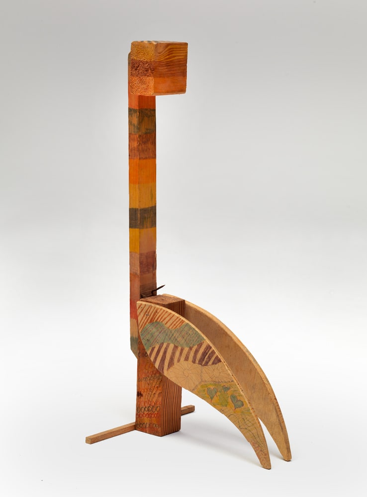 Struttura in legno colorata