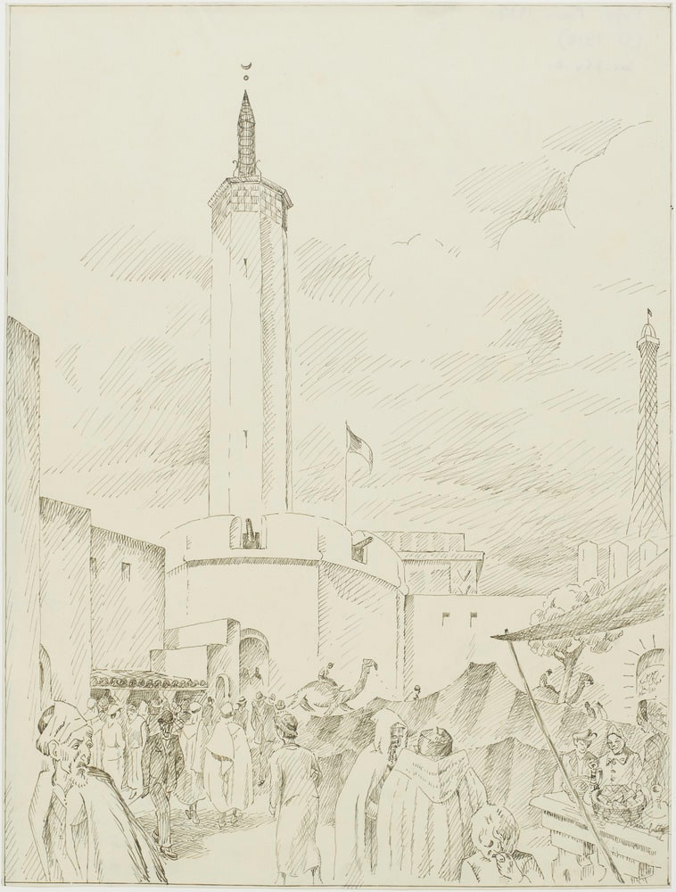 Le pavillon du Maroc à l'exposition de 1937