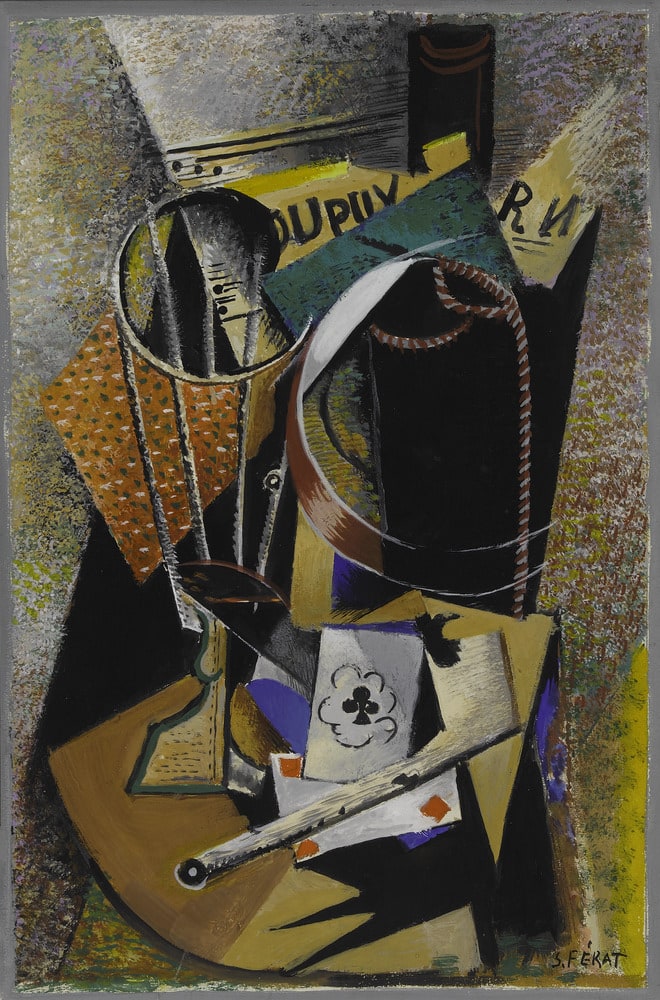 Composition à la pipe et au verre