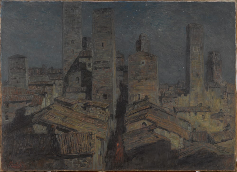Nuit de lune à San Gimignano