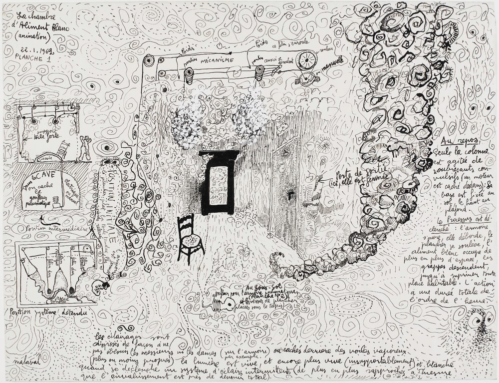 La Chambre d'aliment blanc