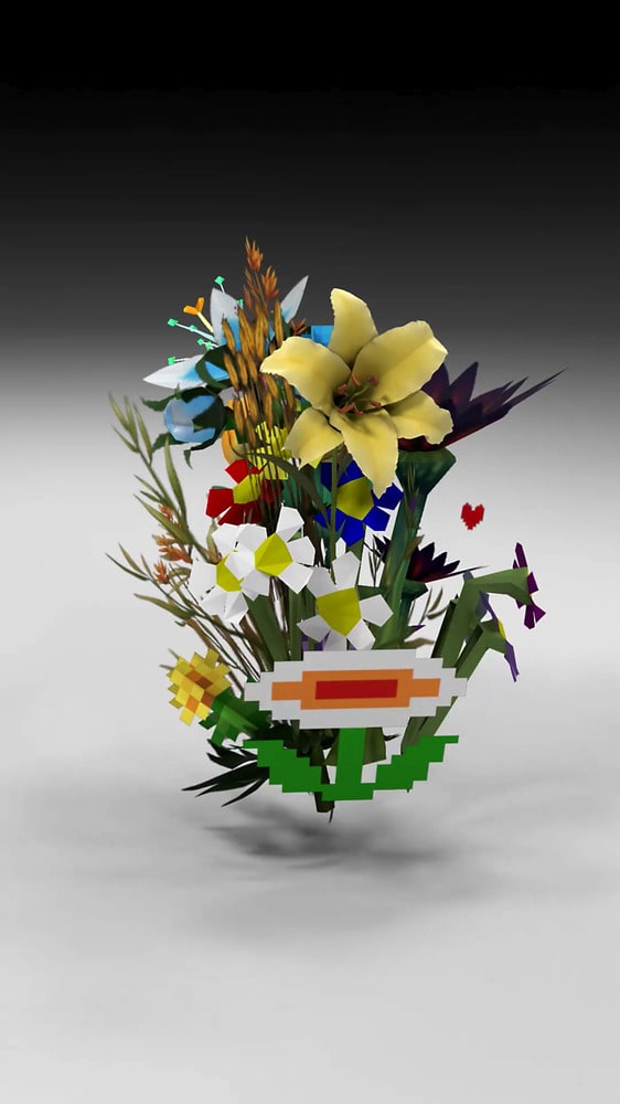 Hand-Hacked Bouquet 1