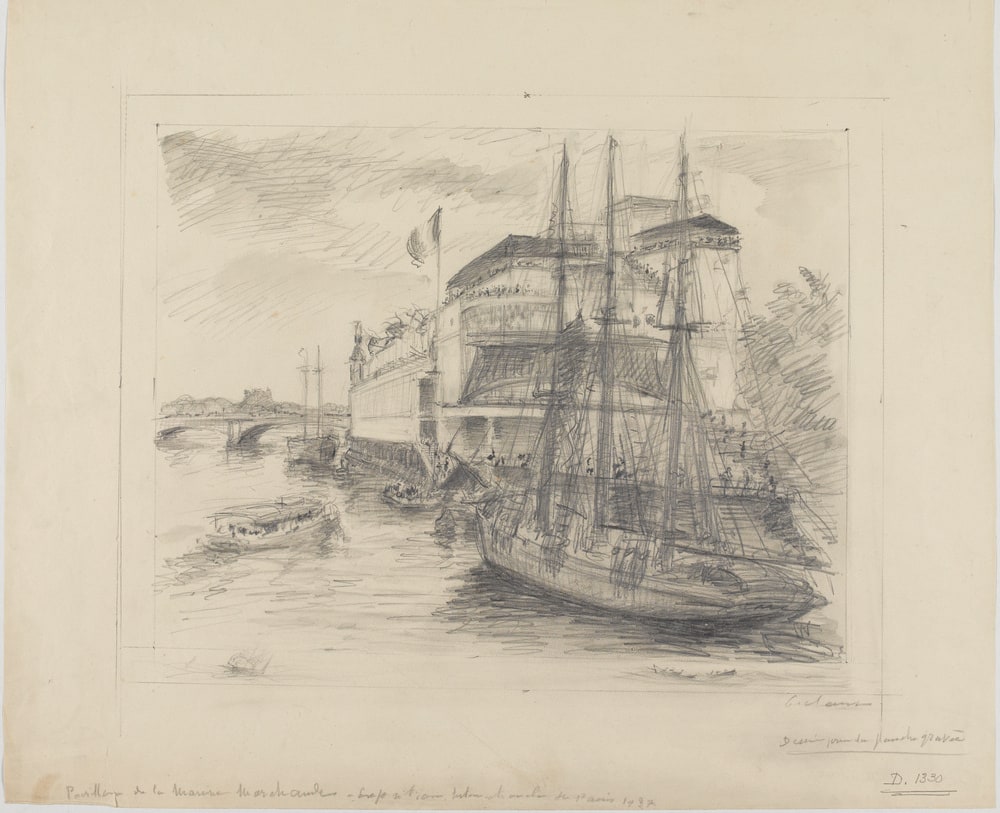 Le Pavillon de la marine marchande à l'exposition de 1937