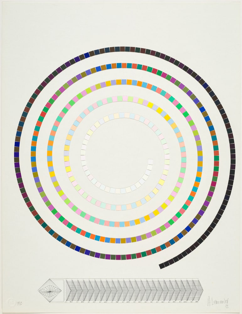 Cheminements à l'extérieur du volume de couleurs comportant 456 couleurs
