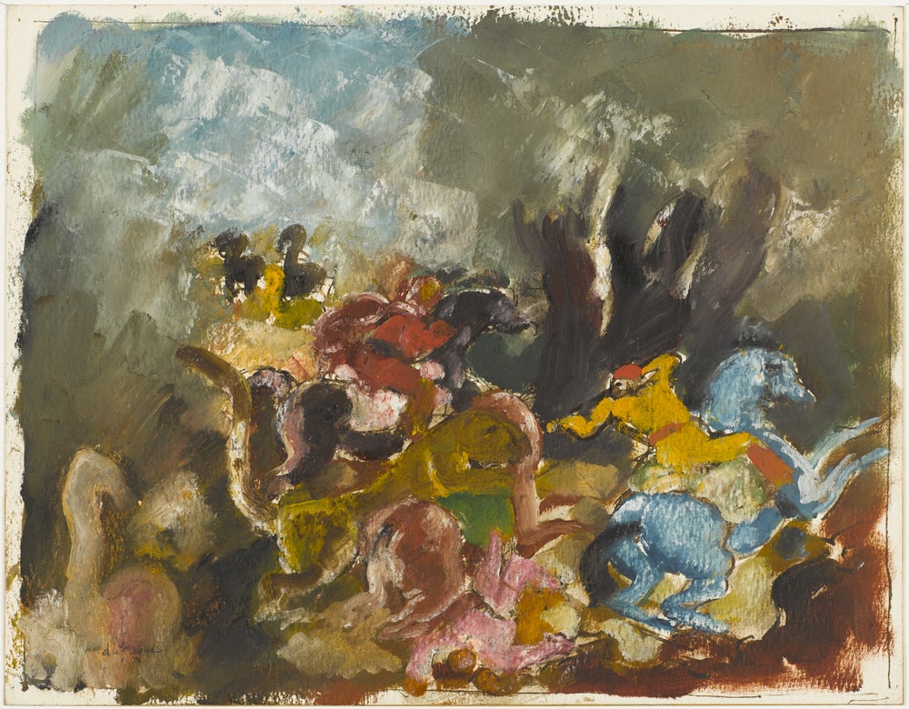 La chasse au cheval bleu