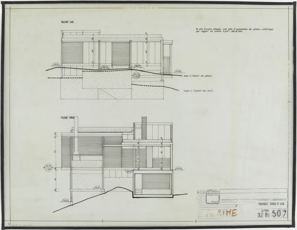Façades Nord et Sud