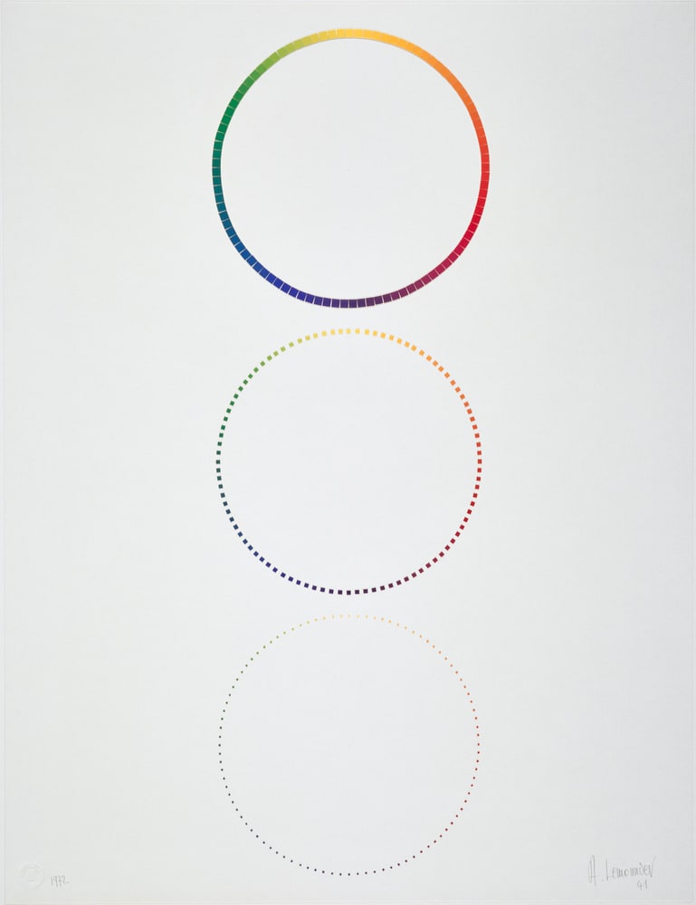 Variation à partir d'un cercle chromatique de 96 couleurs