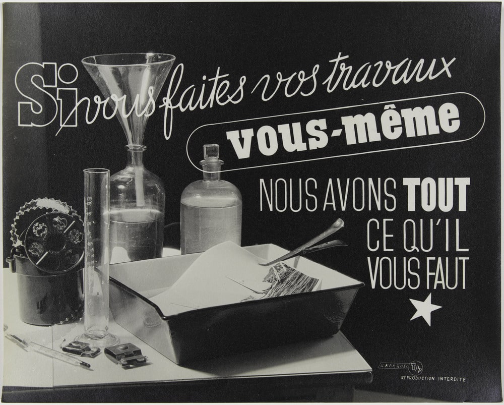 "Si vous faites vos travaux vous-même nous avons tout ce qu'il vous faut". Etude publicitaire