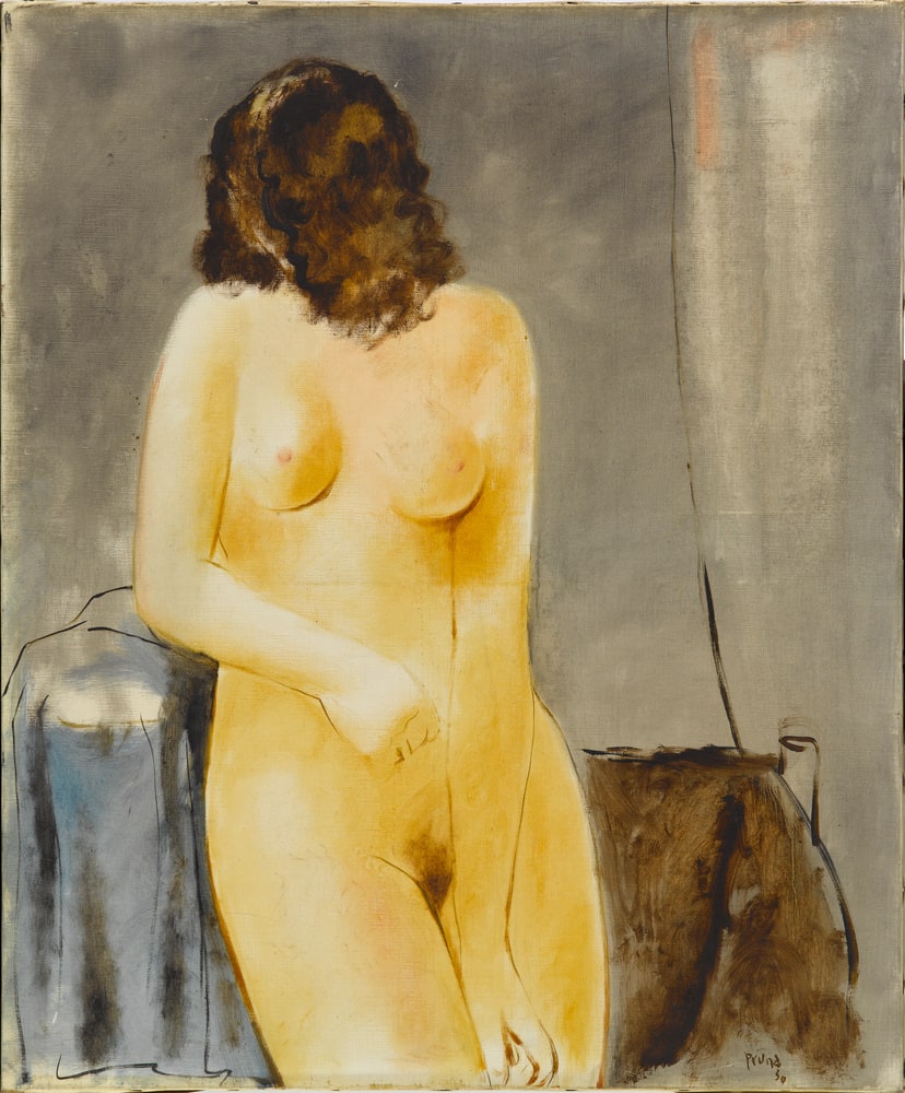 Femme nue tournant la tête