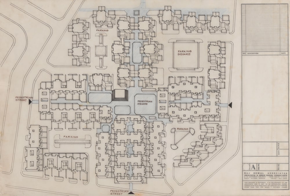 Plan masse axonométrique