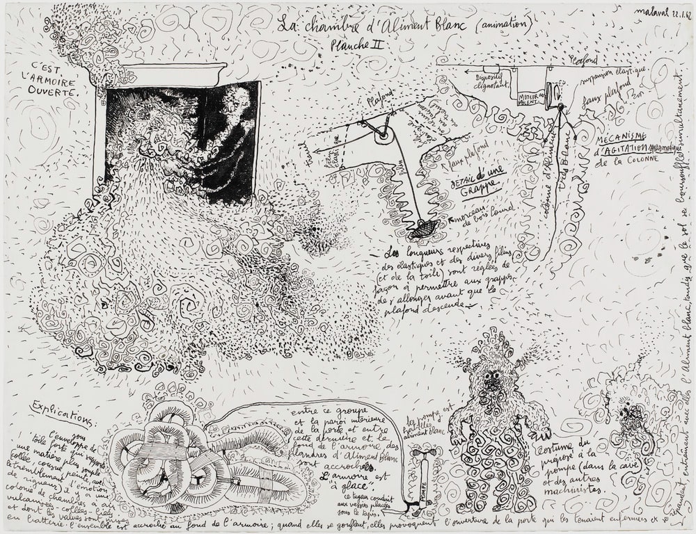 La Chambre d'aliment blanc