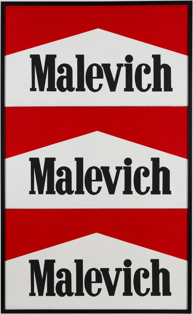Triptyque Malevitch-Marlboro