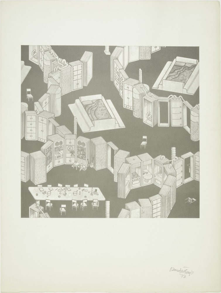 Aggregazione mobili mostra MoMA (disegno modulare)