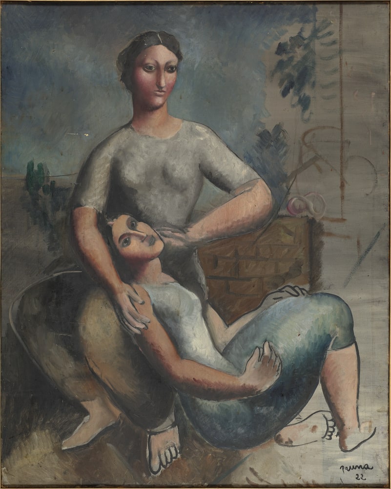 Deux femmes assises
