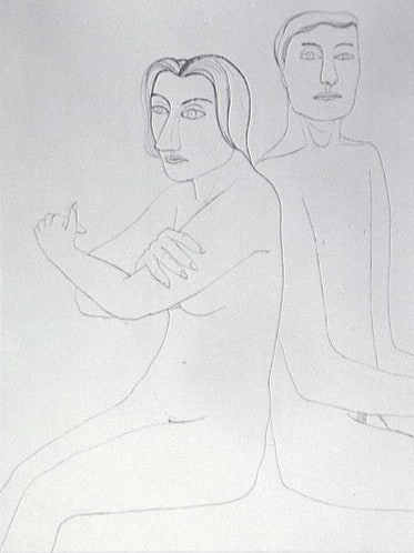 Deux nus, dos a dos