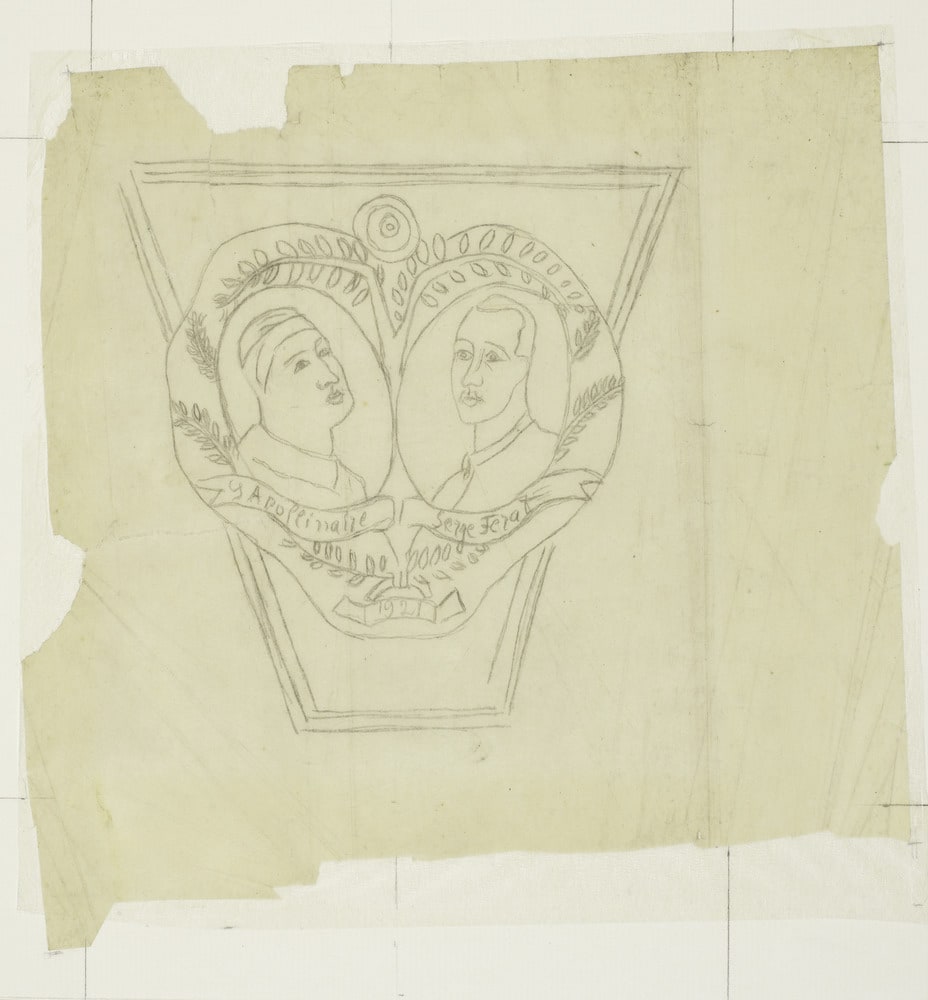 Projet pour le "Portrait de Serge Férat et Guillaume Apollinaire"