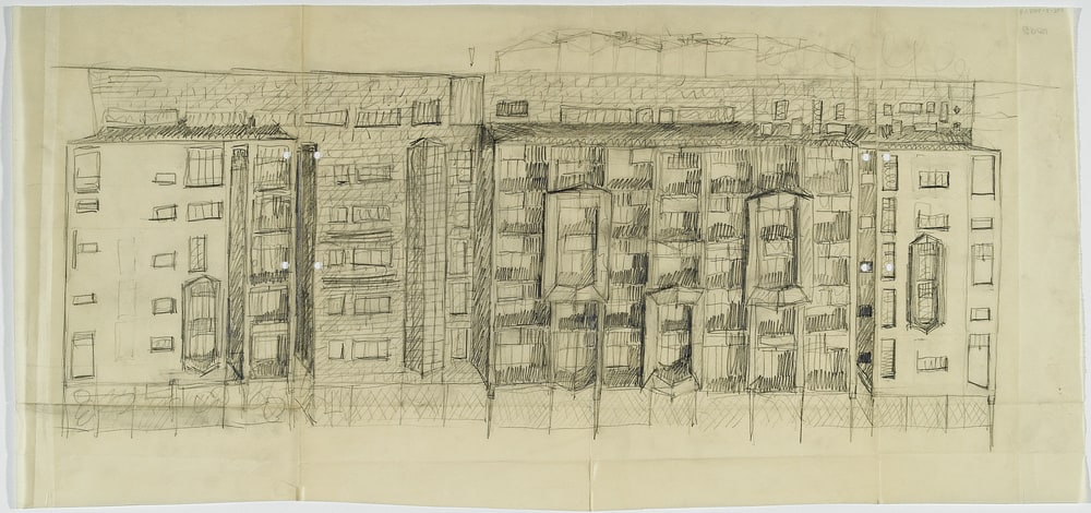 Façade d'un immeuble, Milan