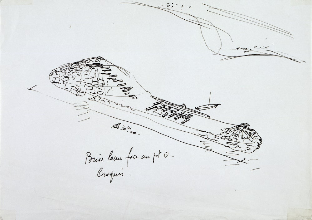 Croquis pour le brise lame au point zéro