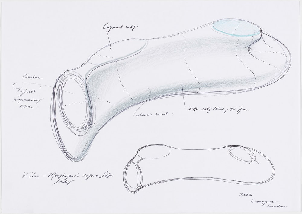 Vibra - Morphogenic surface …, (Bonne Chaire Long CALCIFIED FRP …/ Sofa Time Vitra Study)